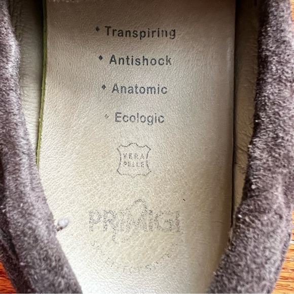 Primigi Penny Loafers Shoes Boys size 38 US 5.5-6‎ Slip-On Suede Comfort Brown - Picture 8 of 9